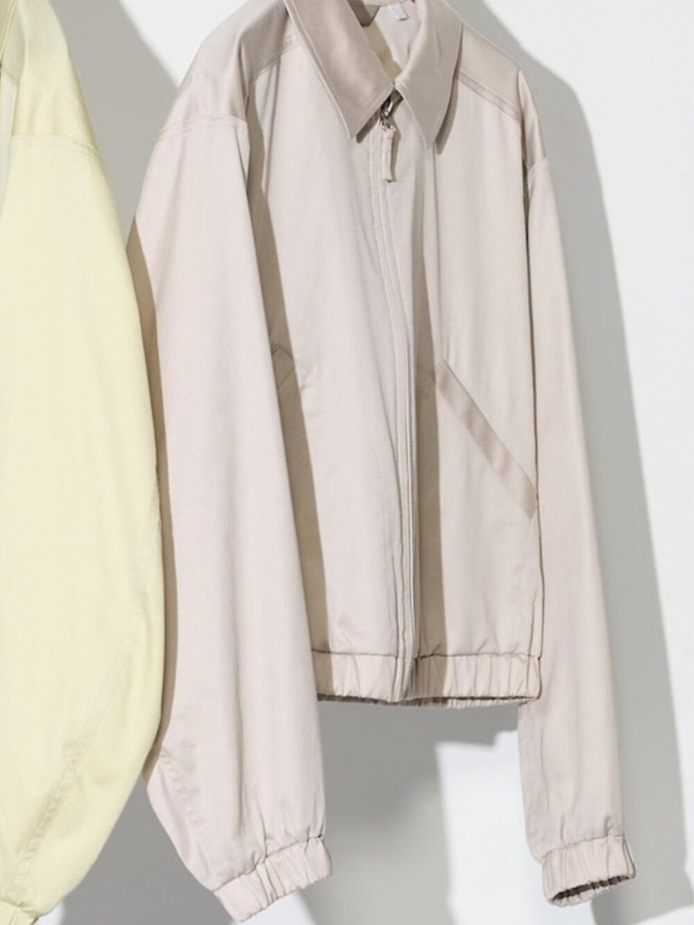 NWT Uniqlo U Zip Up Short Blouson Beige XXS